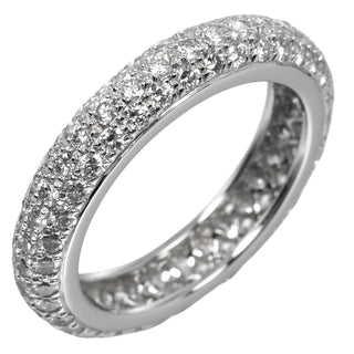 Cartier Mimi Full Pave Band Ring Platinum with Diamonds