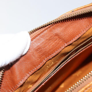 MCM Visetos Handbag Canvas and Leather