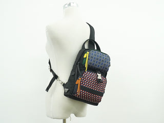 Prada Sling Backpack Printed Tessuto
