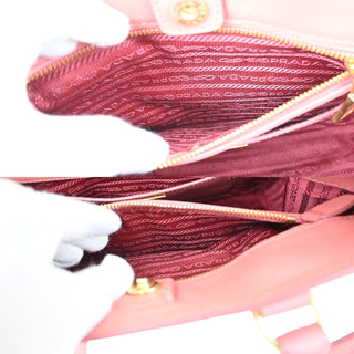 Prada Galleria Double Zip Tote Saffiano Leather
