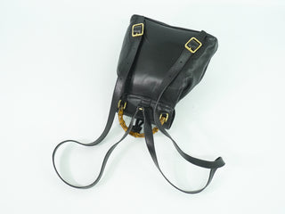 Gucci Vintage Bamboo Backpack Leather