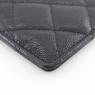 Chanel CC Card Case Quilted Caviar