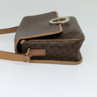 Celine Vintage Macadam Shoulder Bag Canvas and Leather