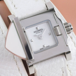 Hermes Medor Quartz Watch Metal and Leather