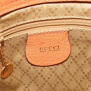 Gucci Vintage Bamboo Front Pocket Tote Suede