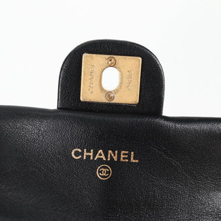 Chanel Lady Handle Flap Card Holder on Chain Quilted Calfskin