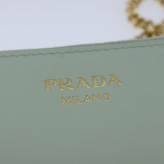 Prada Triangle Logo Zip Around Shoulder Bag Raffia and Leather