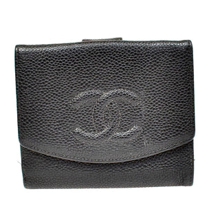 Chanel CC Compact Wallet Caviar