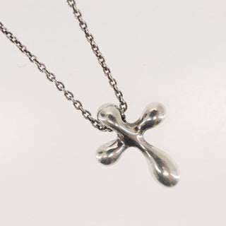 Tiffany & Co. Elsa Peretti Cross Pendant Necklace Sterling Silver