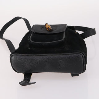 Gucci Vintage Bamboo Backpack Suede