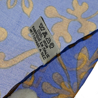 Chanel Scrunchie and Square Scarf Hair Tie Set Printed Silk