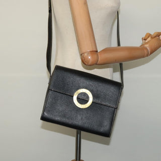 Celine Vintage Circle Logo Crossbody Bag Leather