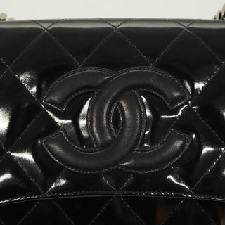 Chanel Vintage ID Bracelet Flap Bag Quilted Patent