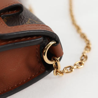 Louis Vuitton Dauphine Chain Wallet Reverse Monogram Canvas