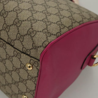 Gucci Convertible Boston Bag Embroidered GG Coated Canvas