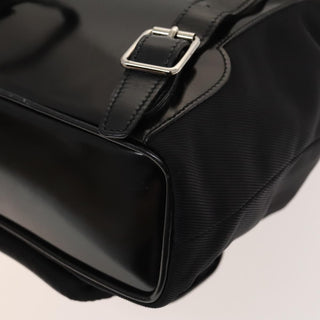 Gucci Vintage Bamboo Backpack Nylon and Patent Leather