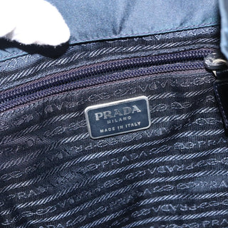 Prada Buckle Backpack Quilted Tessuto