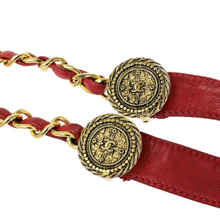 Chanel CC Ribbon Medallion Belt Metal with Crystals, Faux Pearls and Beads