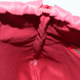 Gucci Logo Drawstring Backpack Striped Canvas