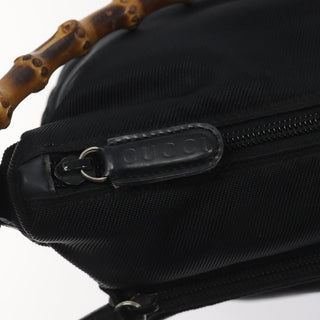 Gucci Vintage Bamboo Shoulder Bag Nylon