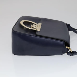 Salvatore Ferragamo Tassel Gancini Lock Flap Shoulder Bag Leather
