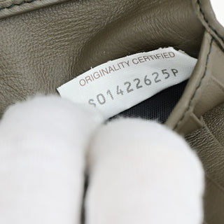 Bottega Veneta Compact Bifold Wallet Embossing Leather