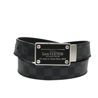 Louis Vuitton Inventeur Belt Damier Graphite