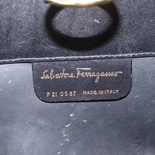 Salvatore Ferragamo Gancini Shoulder Bag Leather