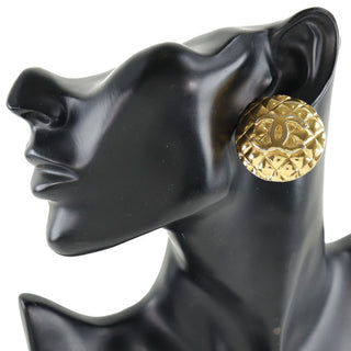 Chanel Vintage Round CC Clip-On Earrings Metal