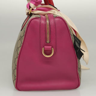 Gucci Convertible Boston Bag Embroidered GG Coated Canvas