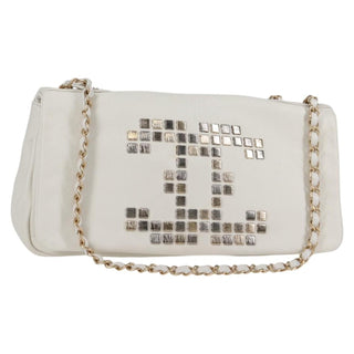 Chanel Mosaic CC Accordion Flap Bag Studded Leather
