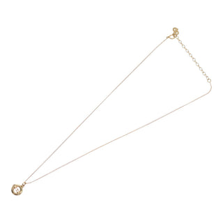 Christian Dior CD Pendant Necklace Metal