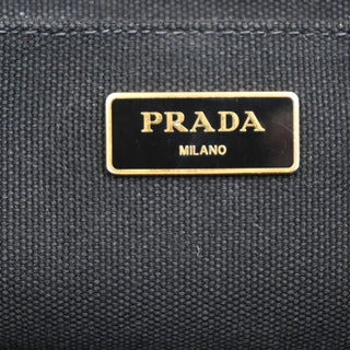 Prada Canapa Convertible Tote Canvas