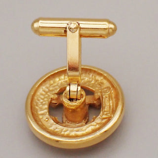 Chanel Round CC Plate Cufflinks Metal