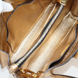 Miu Miu Madras Convertible Compartment Tote Leather