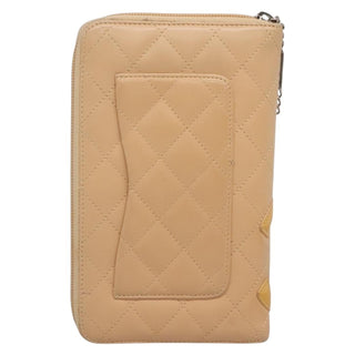 Chanel Cambon Zip Around Organizer Wallet Quilted Lambskin