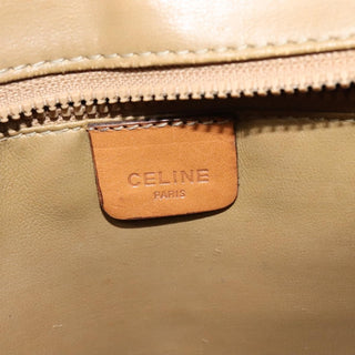 Celine Vintage Macadam Shoulder Bag Canvas and Leather