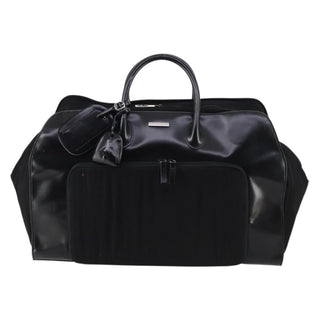 Gucci Travel Boston Bag Leather with Nylon
