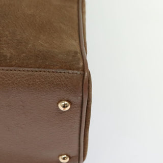Gucci Bamboo Handle Tote Suede
