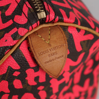 Louis Vuitton Speedy Handbag Limited Edition Monogram Graffiti