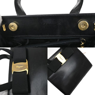 Salvatore Ferragamo Convertible Vara Bow Tote Leather