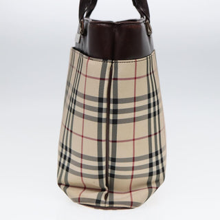 Burberry Nova Check Tote Canvas and Leather