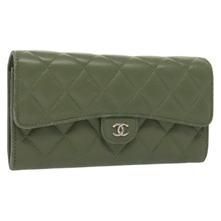 Chanel CC Gusset Classic Flap Wallet Quilted Lambskin