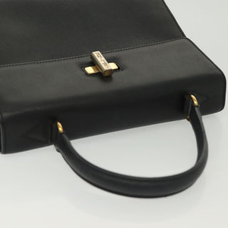 Celine Vintage Convertible Turnlock Top Handle Bag Leather