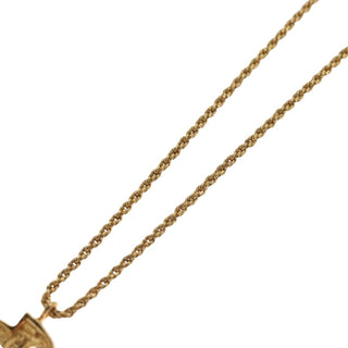 Christian Dior CD Pendant Necklace Gold-plated