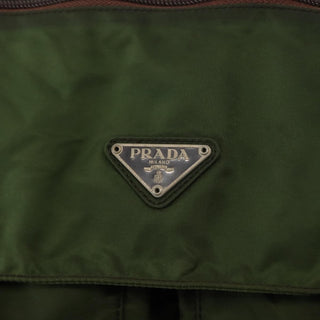 Prada Zip Buckle Messenger Bag Tessuto