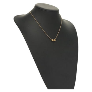 Christian Dior CD Pendant Necklace Gold-plated