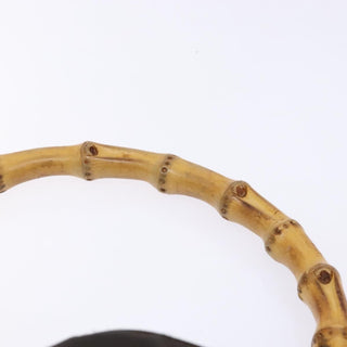 Gucci Vintage Bamboo Shoulder Bag Nylon