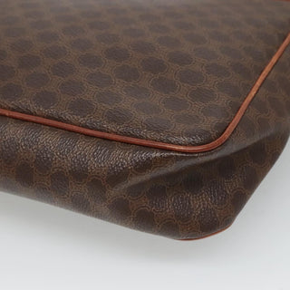 Celine Vintage Macadam Shoulder Bag Canvas and Leather