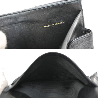 Chanel Vintage Timeless Bifold Wallet Caviar